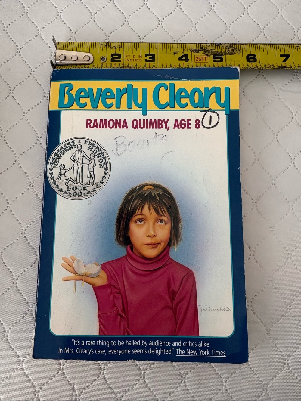 Ramona Quimby, Age 8 by Beverly Cleary Vintage Paperback Book has wear on cover